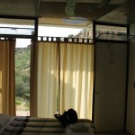 View of the Arcosanti outside wall & door